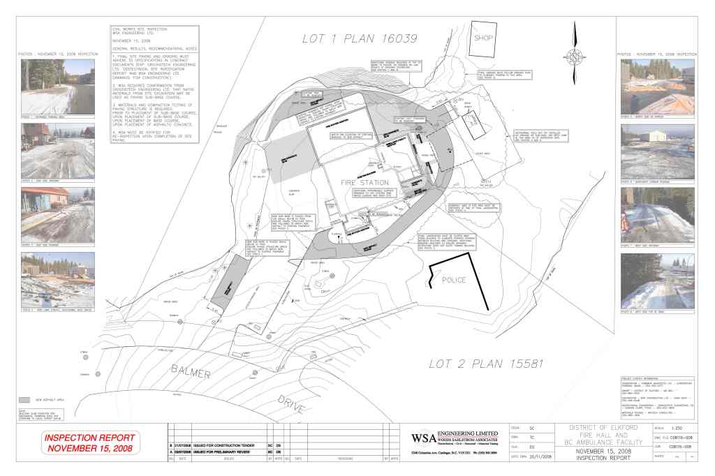 Elkford Fire Hall Inspection Report